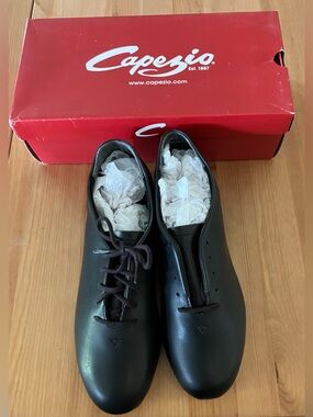 NEW Capezio Tapster 442 Black Men’s Oxford Tap Shoes Size 8